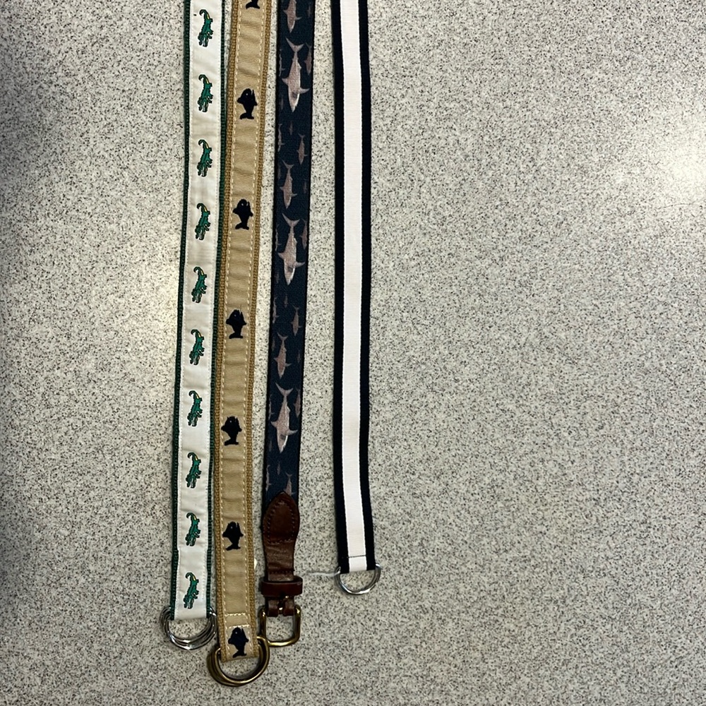Four boys belts.